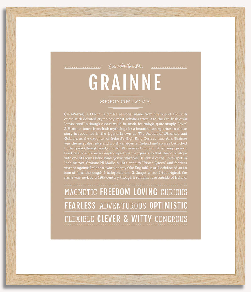 Grainne | Name Art Print