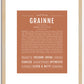 Grainne | Name Art Print