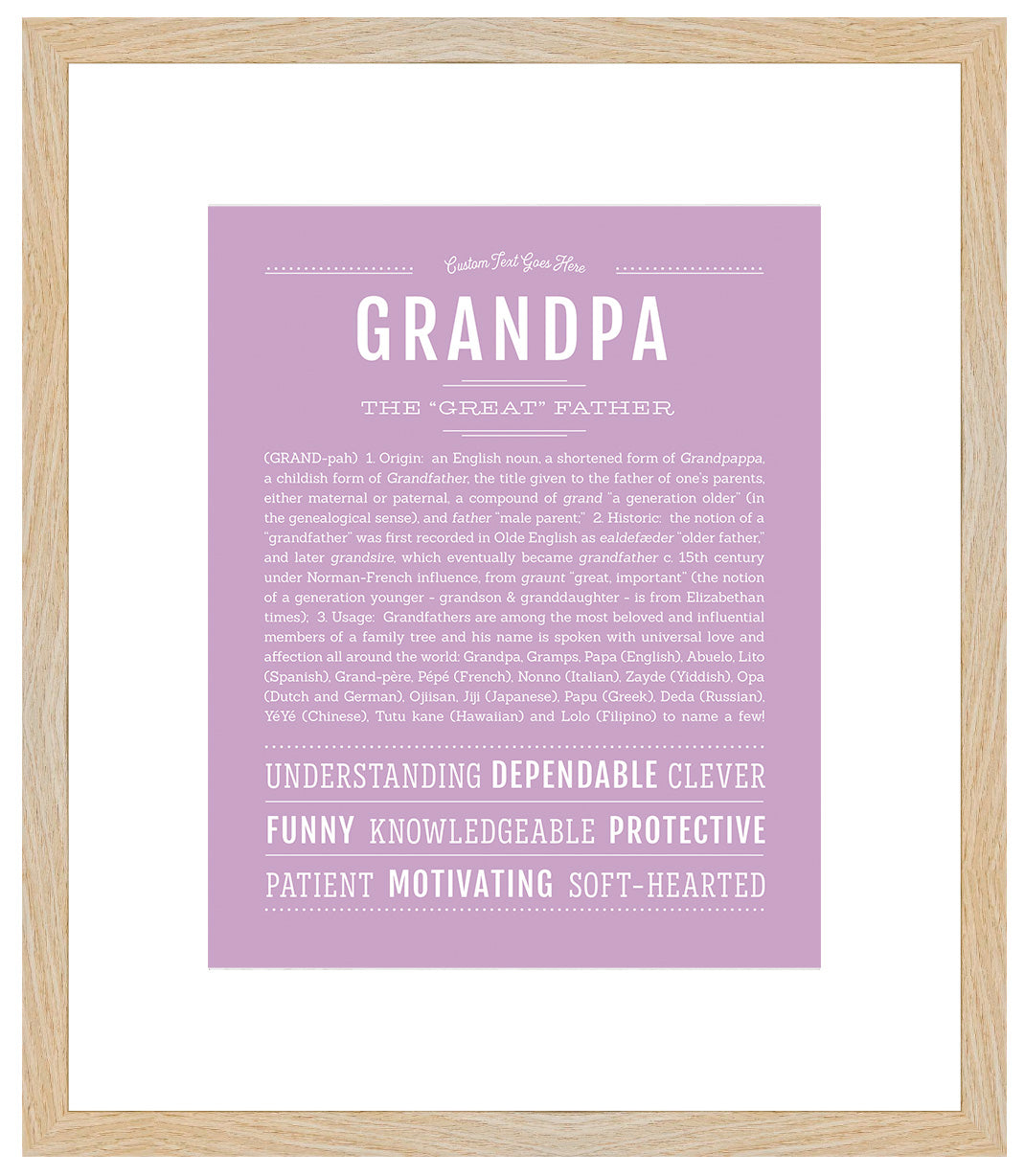 Grandpa | Name Art Print