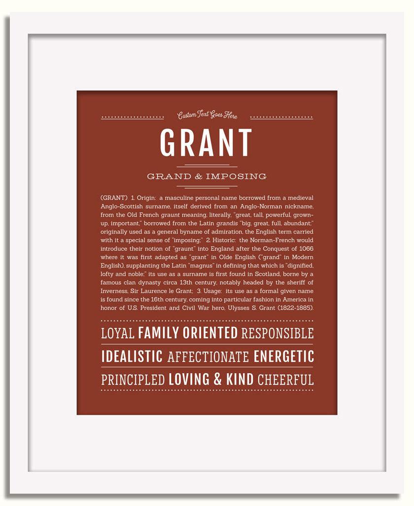 Grant | Name Art Print - Personalized Custom Gifts – Name Stories