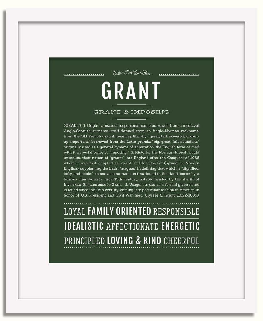 Grant | Name Art Print - Personalized Custom Gifts – Name Stories