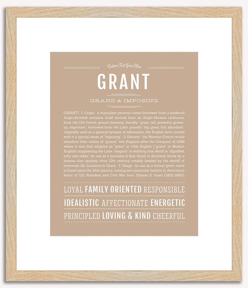 Grant | Name Art Print