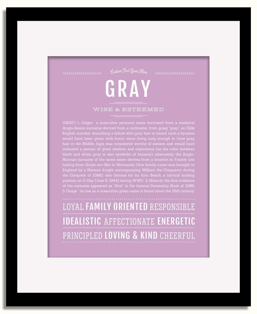 Frame Options | Lilac | Black Frame, Matted