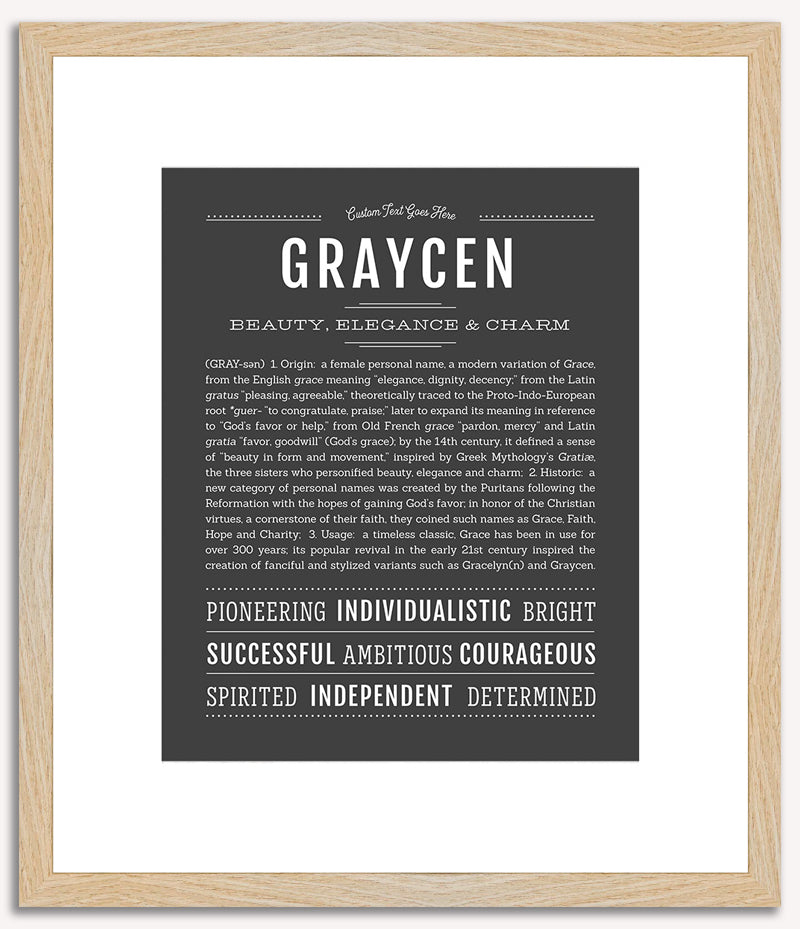 Graycen | Name Art Print