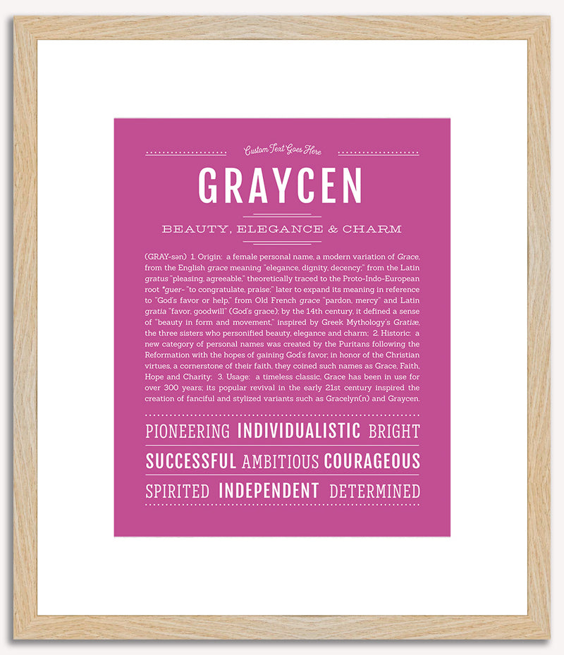 Graycen | Name Art Print