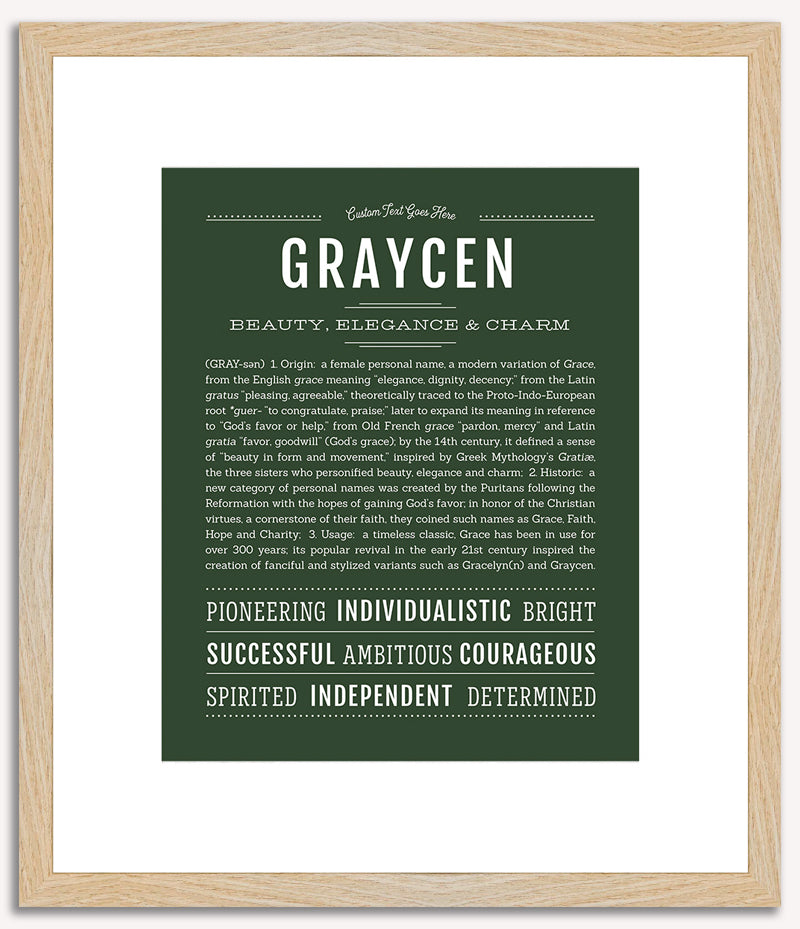 Graycen | Name Art Print