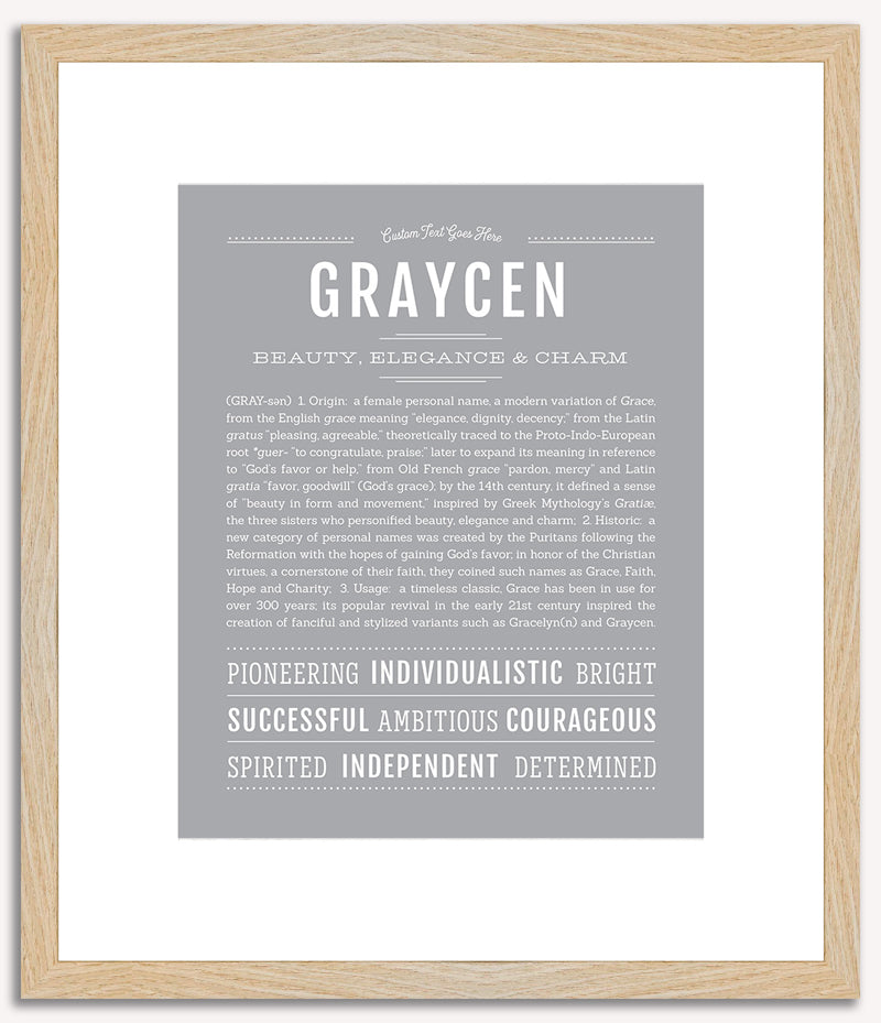 Graycen | Name Art Print