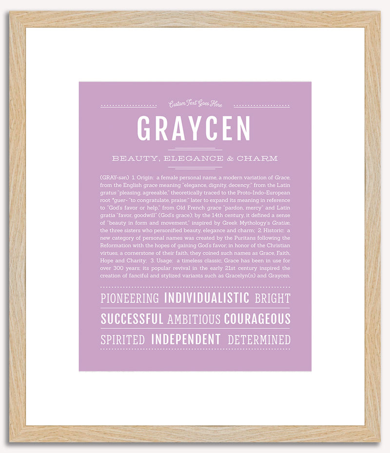 Graycen | Name Art Print