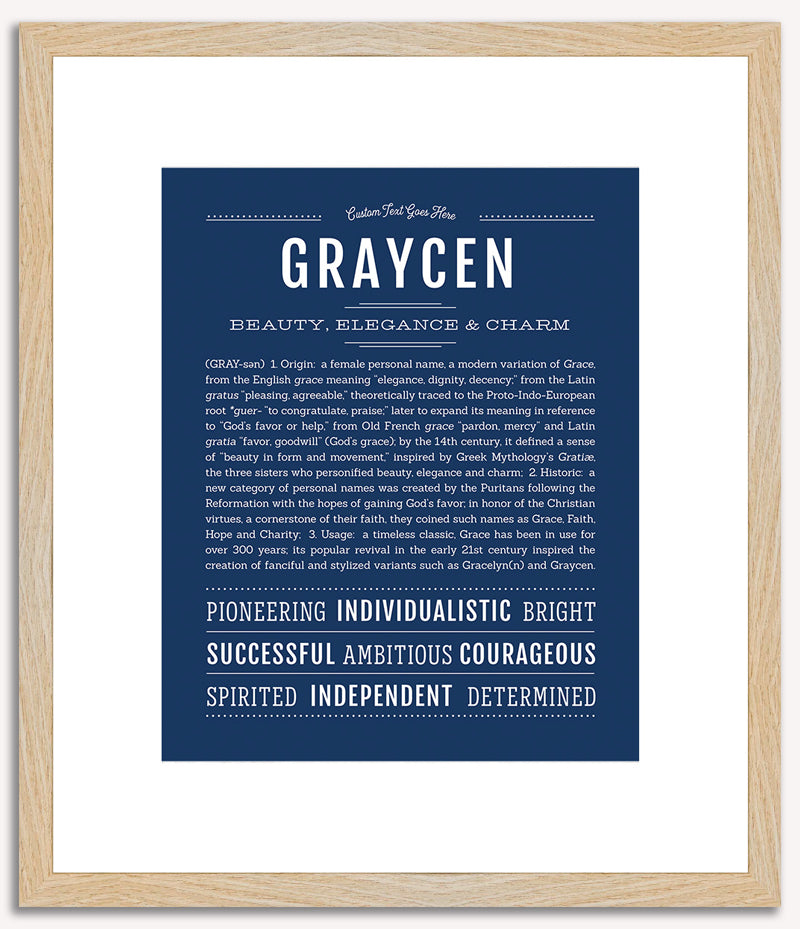 Graycen | Name Art Print