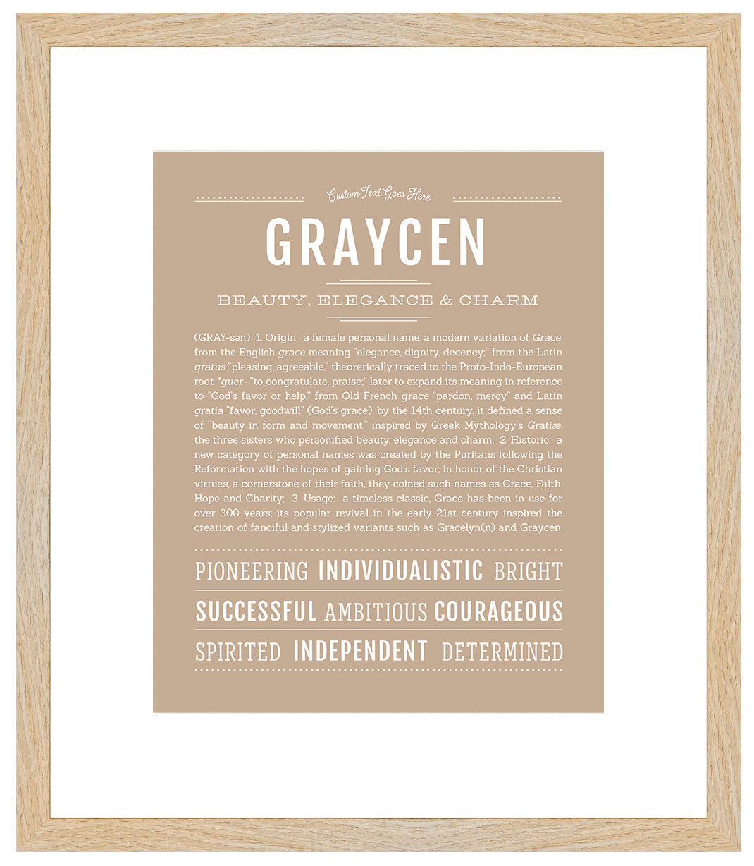 Graycen | Name Art Print