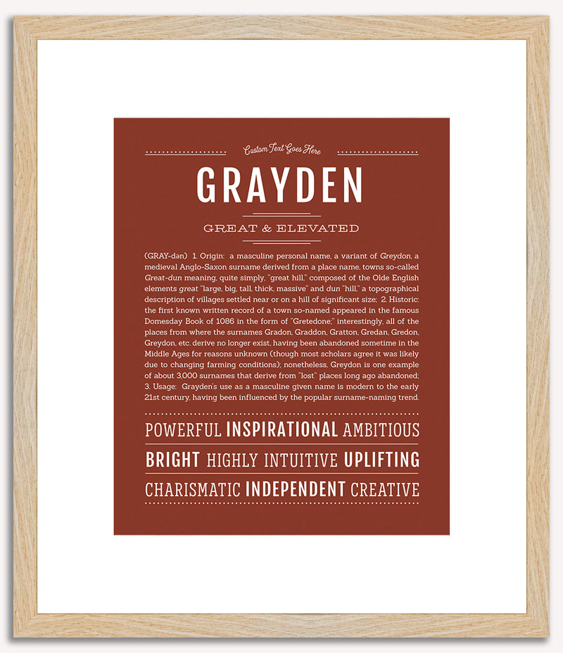 Grayden | Name Art Print