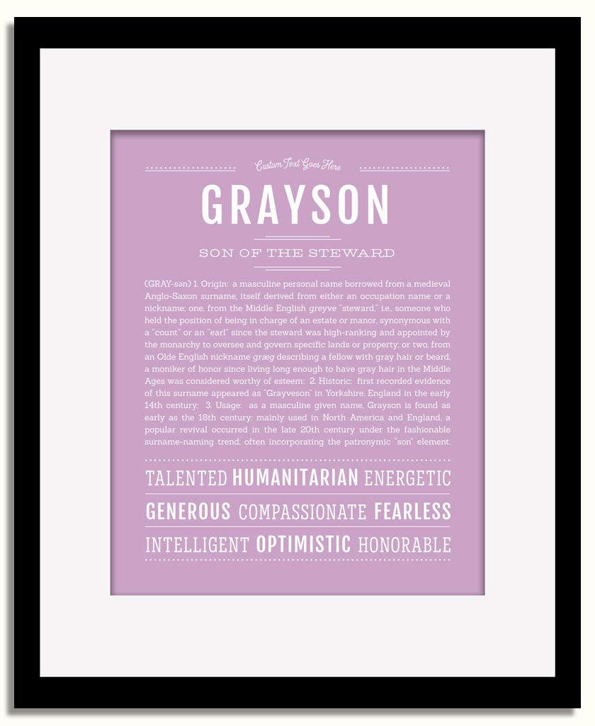 Frame Options | Lilac | Black Frame, Matted