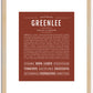 Greenlee | Name Art Print