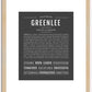 Greenlee | Name Art Print