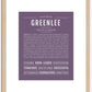 Greenlee | Name Art Print