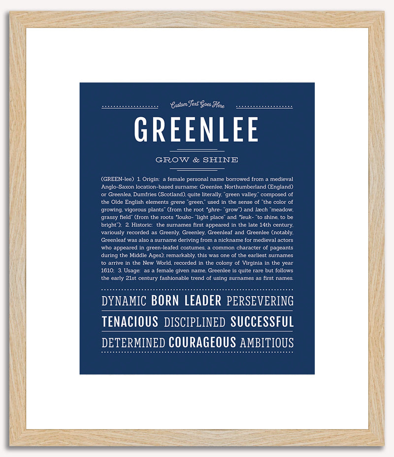 Greenlee | Name Art Print