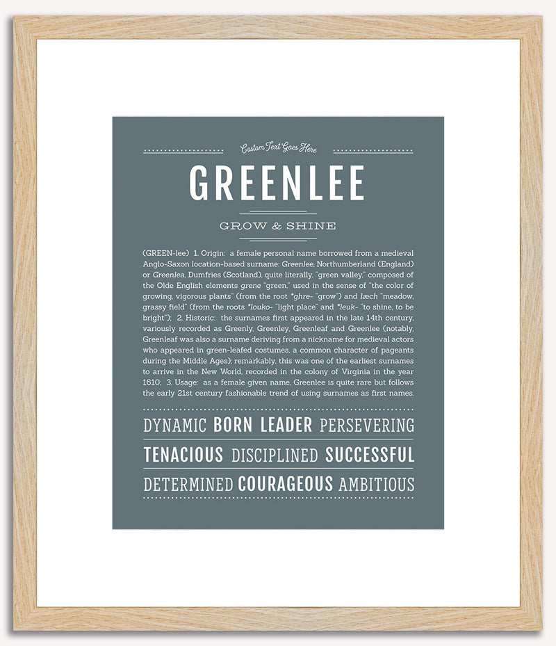 Greenlee | Name Art Print