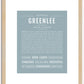 Greenlee | Name Art Print