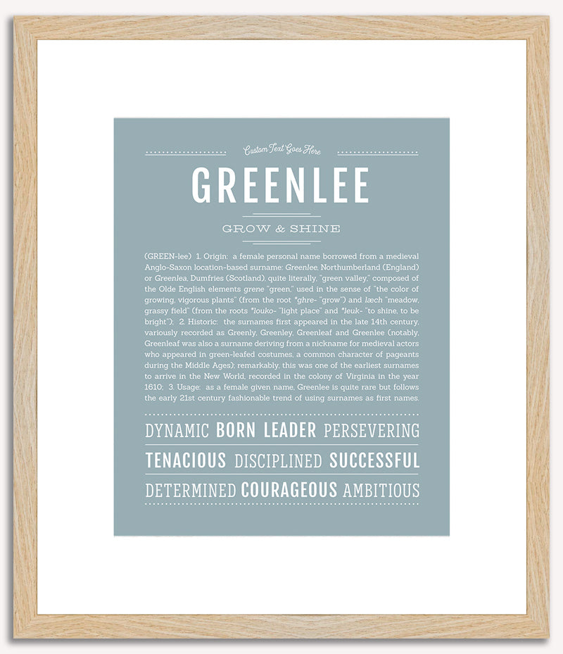 Greenlee | Name Art Print