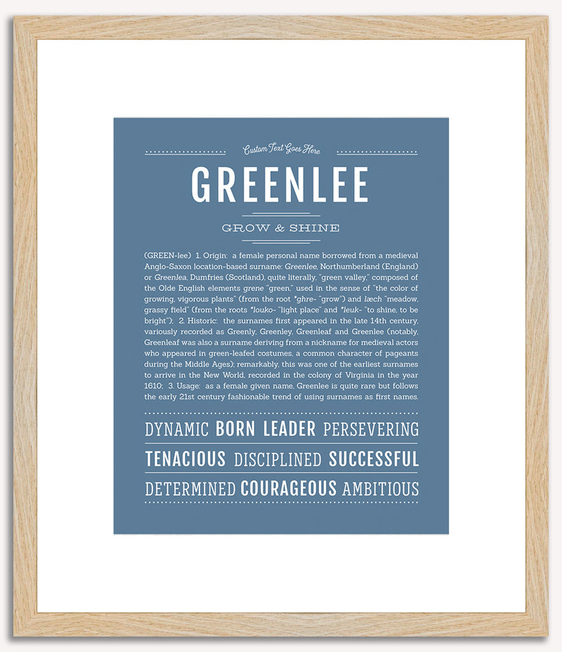 Greenlee | Name Art Print