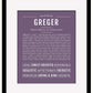 Frame Options | Deep Purple | Black Frame, Matted