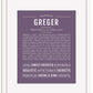 Frame Options | Deep Purple | White Frame, Matted