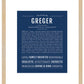 Frame Options | Midnight Blue | Maple Frame, Matted