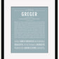 Frame Options | Powder Blue | Black Frame, Matted