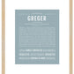 Frame Options | Powder Blue | Maple Frame, Matted