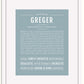 Frame Options | Powder Blue | White Frame, Matted
