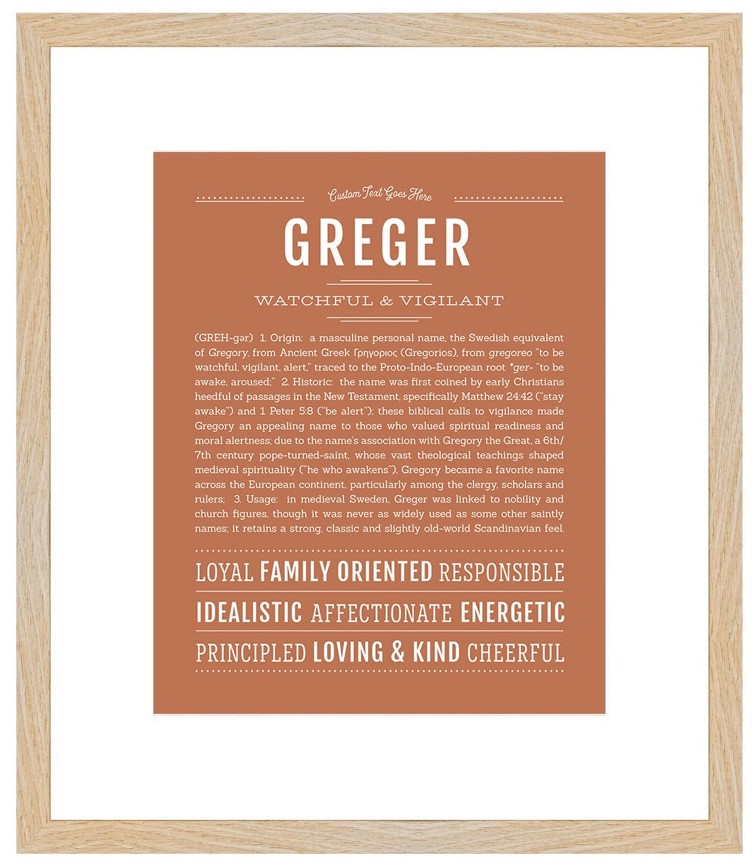 Frame Options | Terra Cotta | Maple Frame, Matted