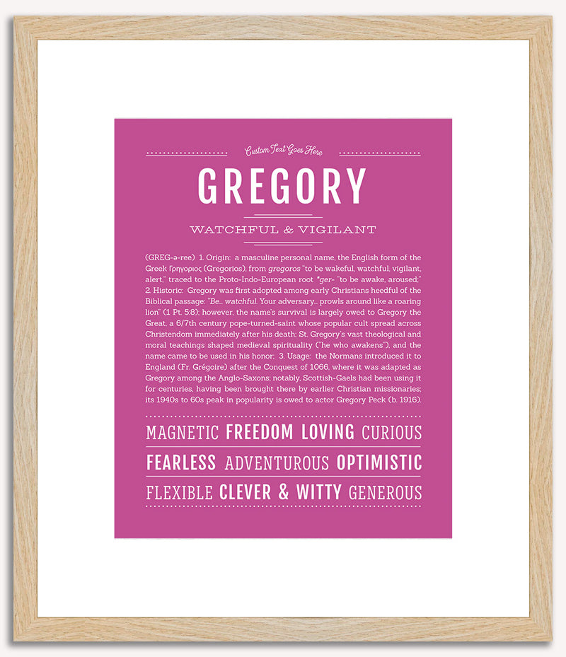 Gregory | Name Art Print