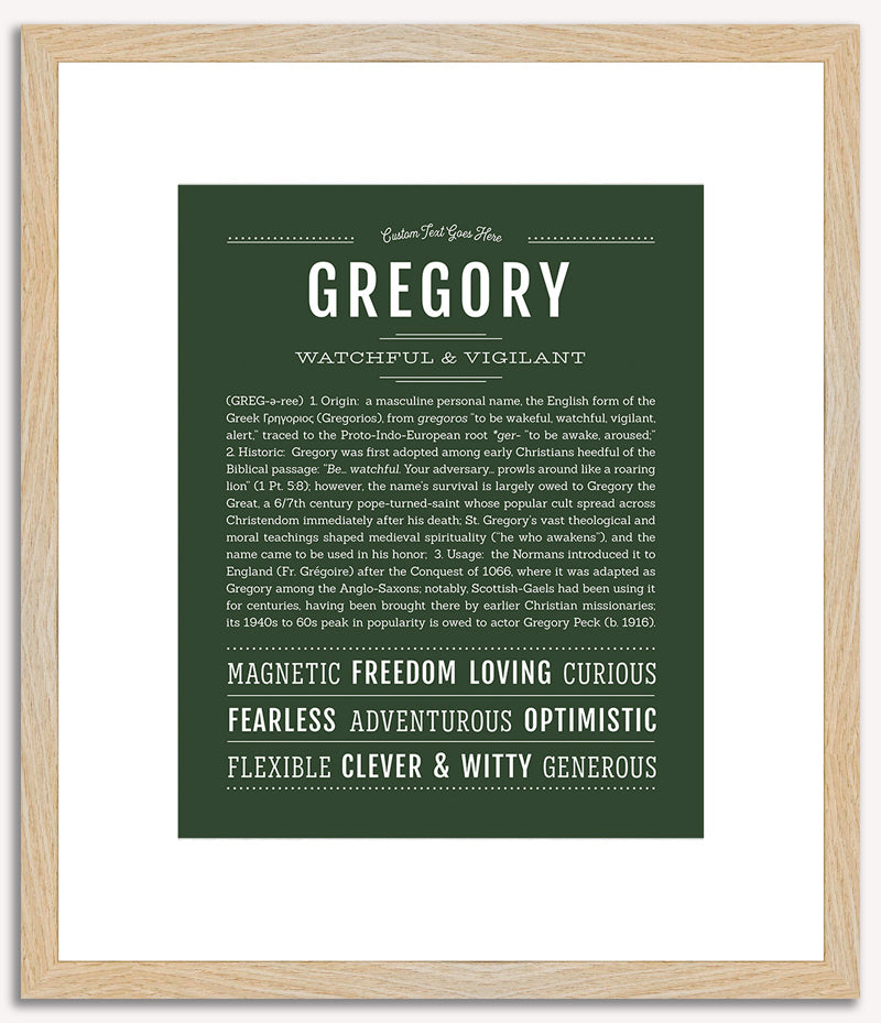 Gregory | Name Art Print