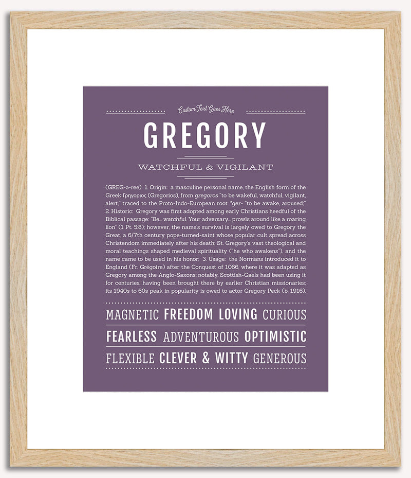 Gregory | Name Art Print