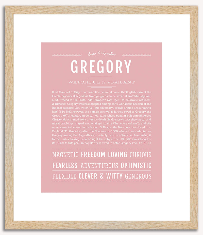 Gregory | Name Art Print