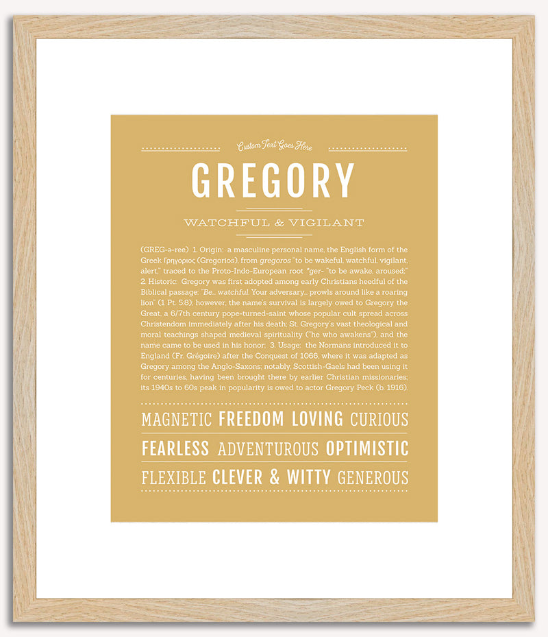 Gregory | Name Art Print