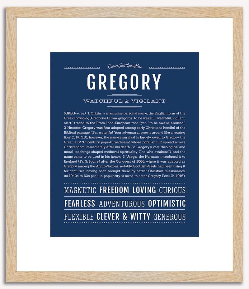 Gregory | Name Art Print