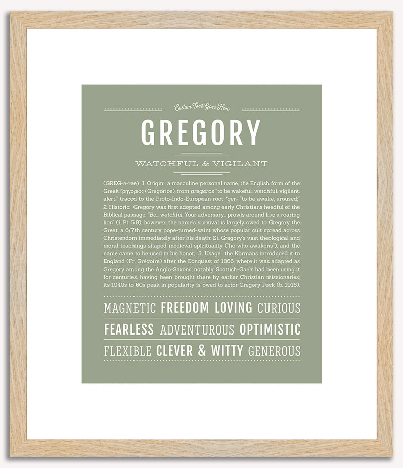 Gregory | Name Art Print