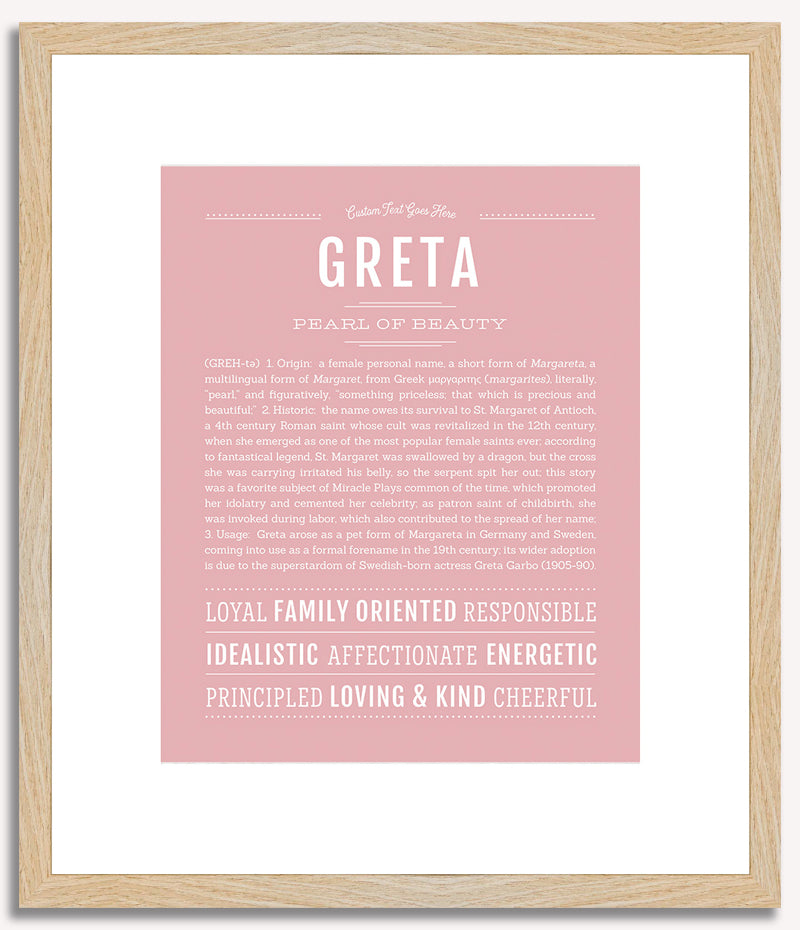 Greta | Name Art Print