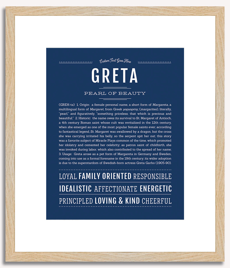 Greta | Name Art Print