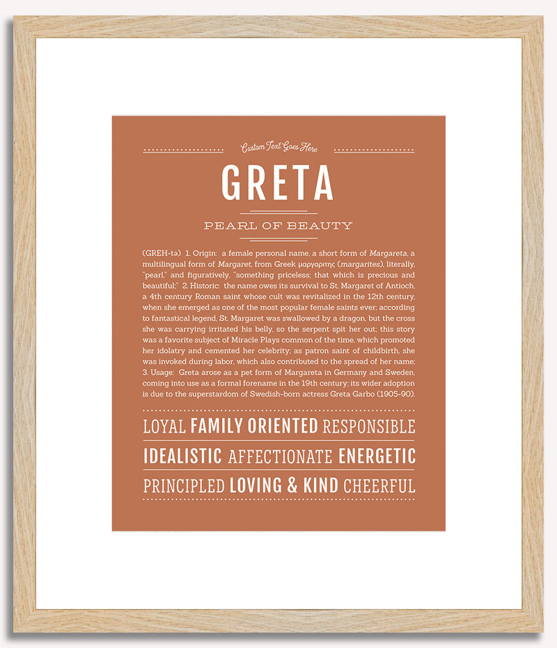 Greta | Name Art Print