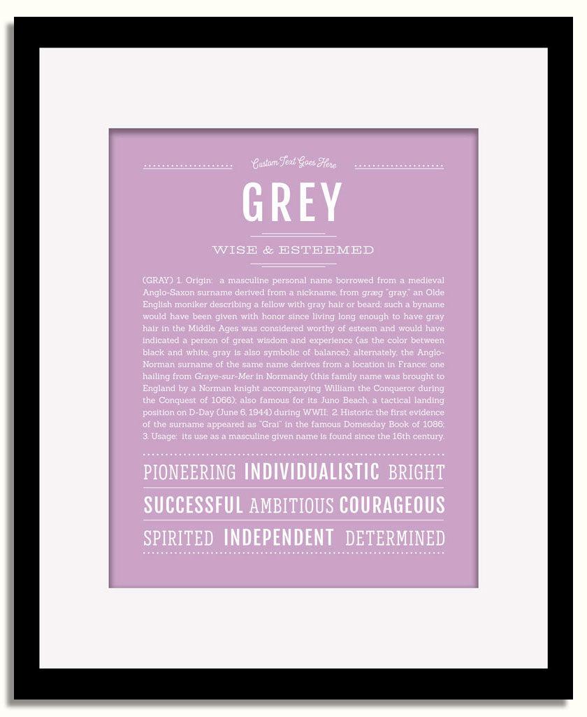 Frame Options | Lilac | Black Frame, Matted