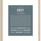 Grey | Name Art Print