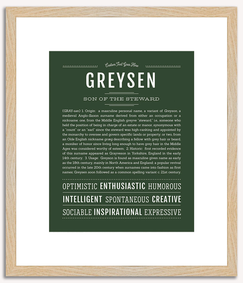 Greysen | Name Art Print