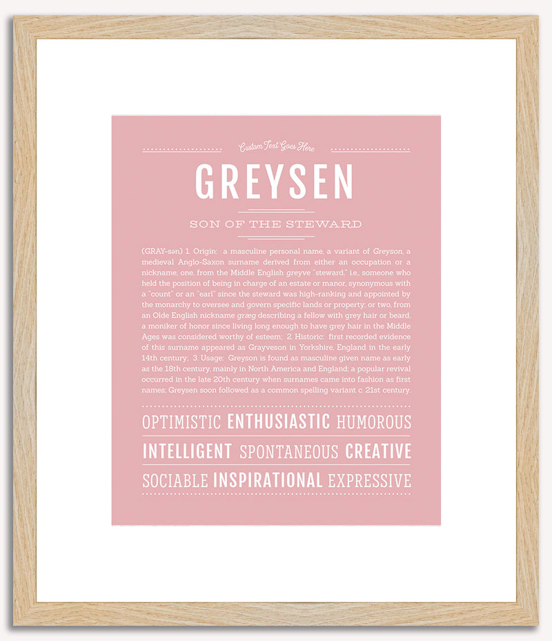 Greysen | Name Art Print