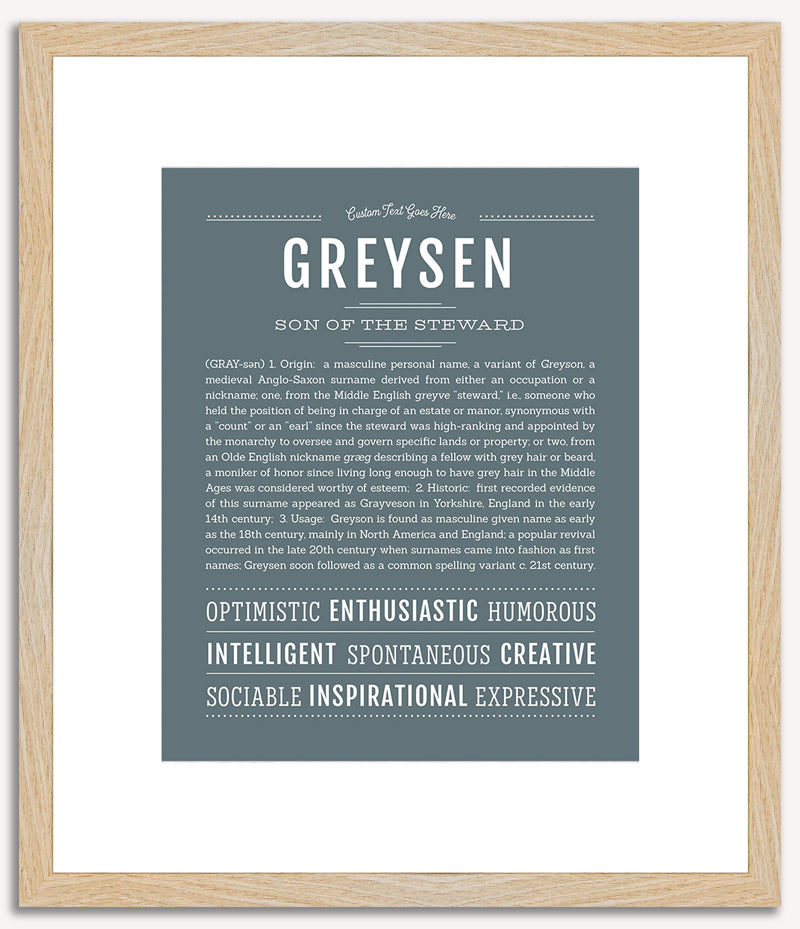 Greysen | Name Art Print