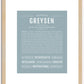 Greysen | Name Art Print