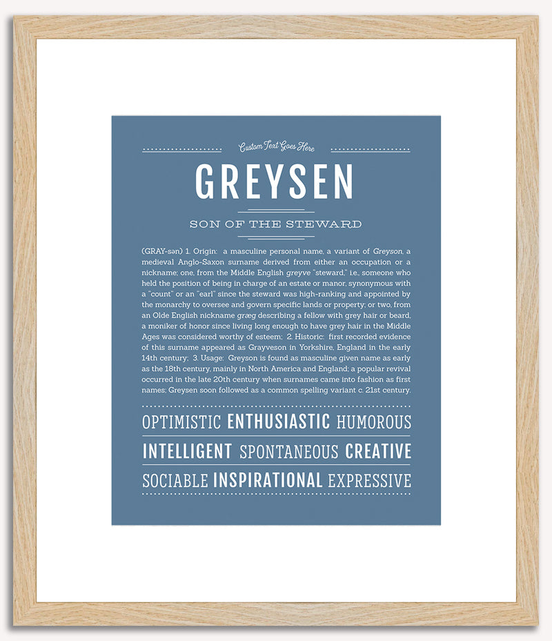 Greysen | Name Art Print