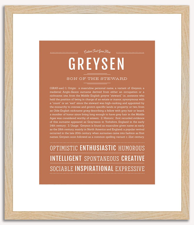 Greysen | Name Art Print