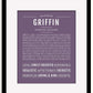 Frame Options | Deep Purple | Black Frame, Matted